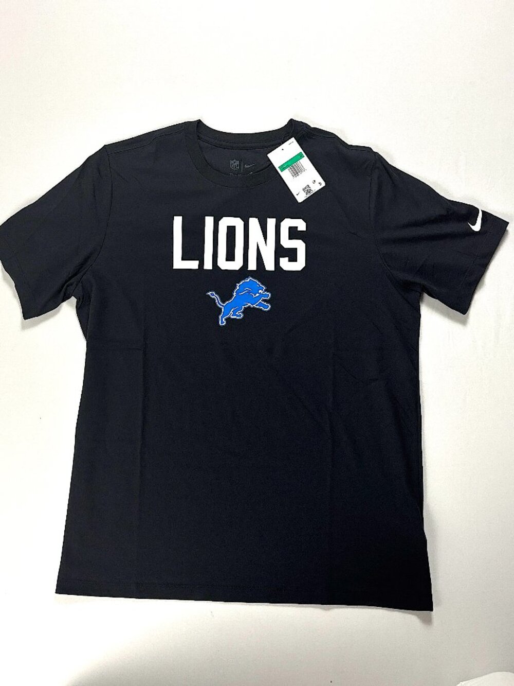 Detroit Lions Nike Mens Sideline Dri Fit T Shirt Black XL NFL IH8058-010 NWT New
